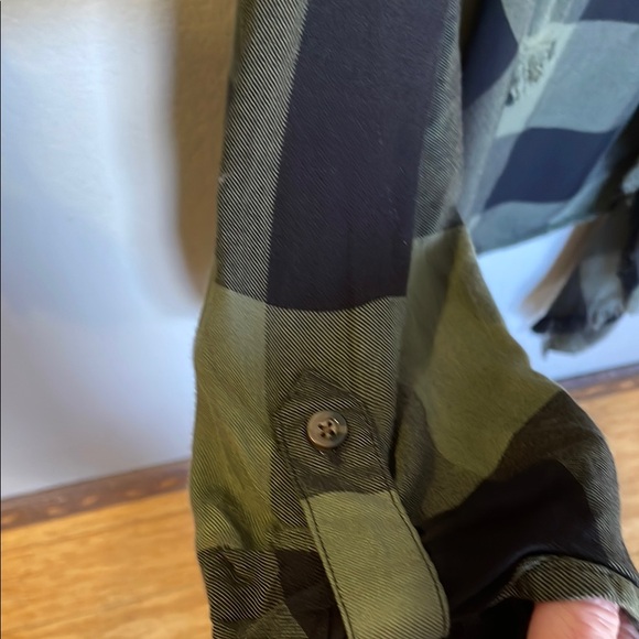 Maurices Plaid Open Front Flannel Cardigan - Picture 4 of 5